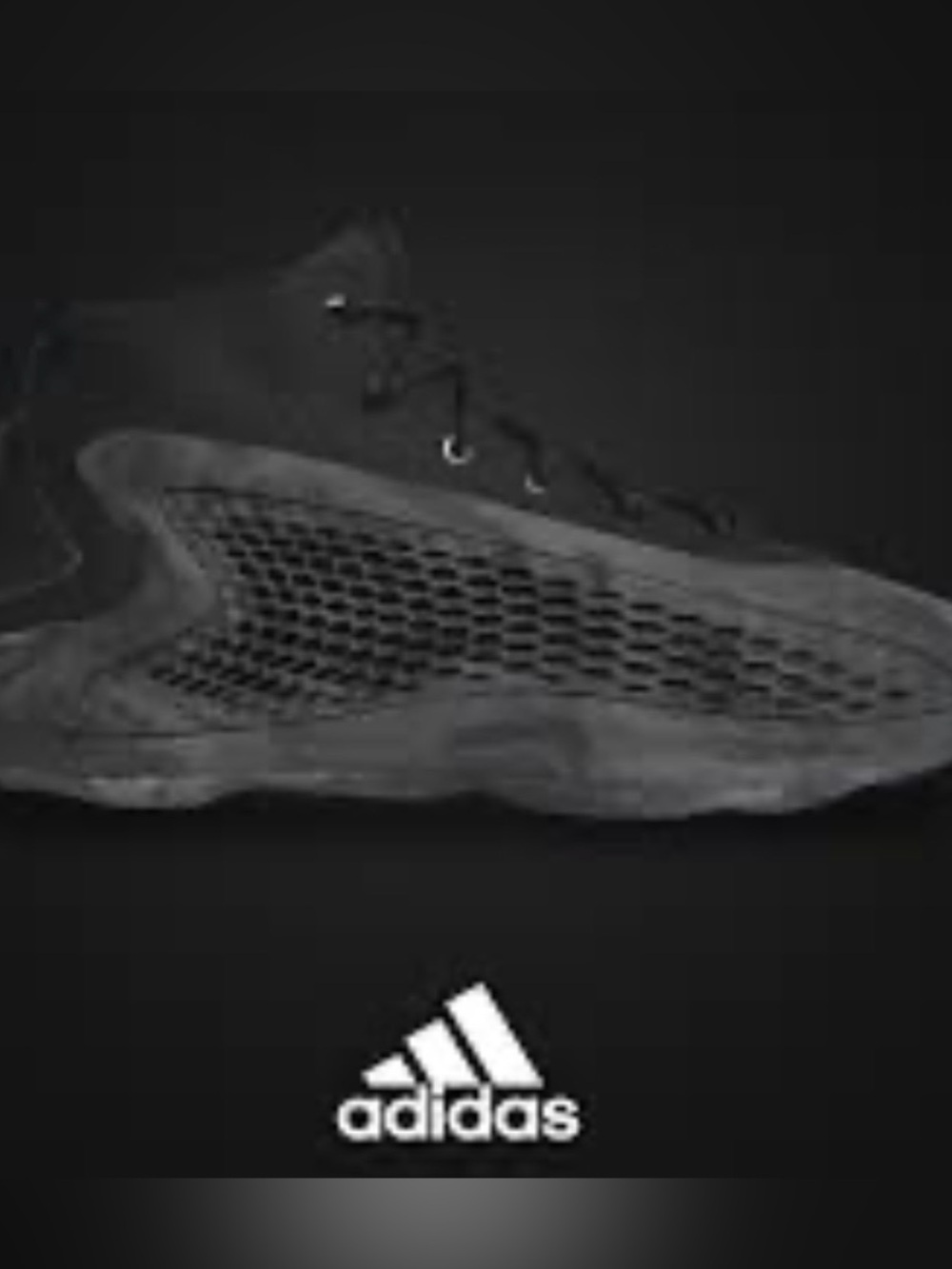Rare adidas boy Black Athletic Mesh Trainers